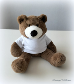 Knuffel beer bruin/ geboorte / verjaardag / met naam geborduurd