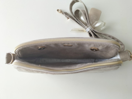 Crossbody bag tasje beige skaileer dames