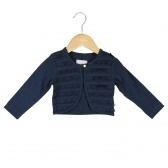 Donkerblauw vestje met roezels maat 104 Ducky Beau 