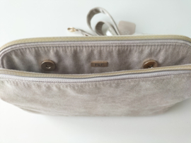 Crossbody bag tasje beige skaileer dames