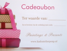 Cadeaubon 25 euro