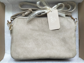 Crossbody bag tasje beige skaileer dames