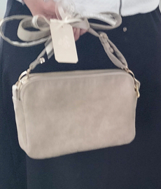 Crossbody bag tasje beige skaileer dames
