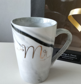 Cadeau tasje vaderdag leren riem, mok Mr. en chocolade