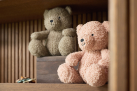 Knuffelbeertje boucle teddy licht oud roze/ wild rose Jollein