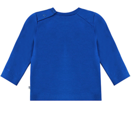 Baby/peuter kobaltblauwe longsleeve Ducky Beau maat 86 'little adventurer'