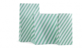 Blokbodem zakken Mint Stripes