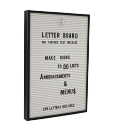 White Letter Board - including letters