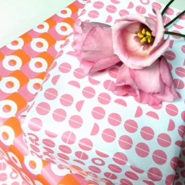 Wrapping sheets - Pink & Orange