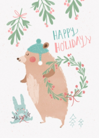 Bianca Pozzi | Ansichtkaart Happy Holidays