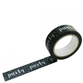 Masking Tape Zwart/wit Party