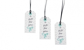 Paper Tags Sparkling Paper A Gift For You