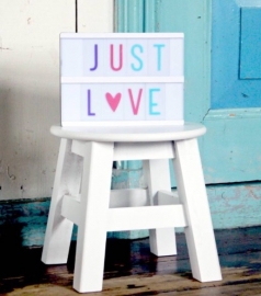 Letterset lightbox - pastel