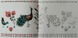 Folk art color kleurboek