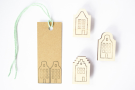 Stempel Amsterdamse Huisjes - Studio Maas