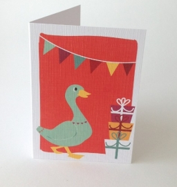 Greeting Card Party Duck