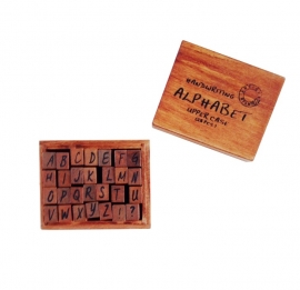 Stamp Box ABC handwrite uppercase