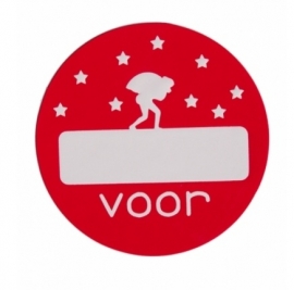 Stickers piet voor