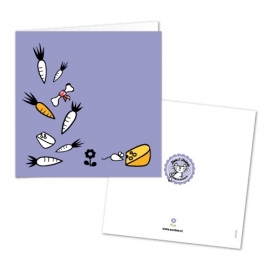 Greeting Card - carrot, beans ans cheese