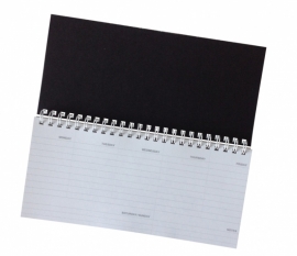 Weekly planner - black