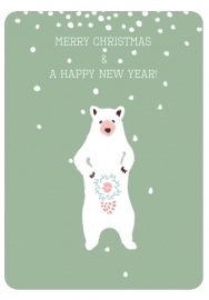 Christmas Card Merry Christmas Bear