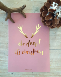 Christmas card OH DEER!