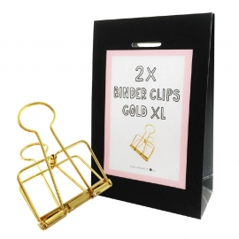 Binder clips Gold XL