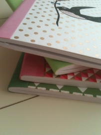 Notebook Green Stripe and Dot