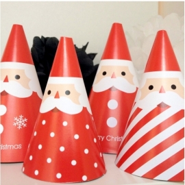 Standing Santa`s