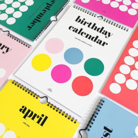 Birthday calendar dots