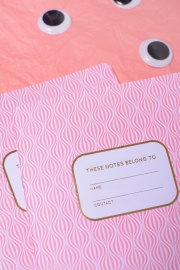 Notebook ogee pink