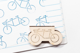 Stempel Tandem Fiets - Studio Maas