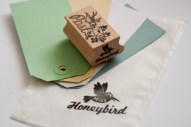 Stempel Vogel met Post