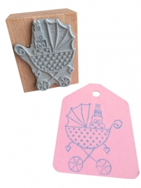 Stempel Kinderwagen met cadeautjes