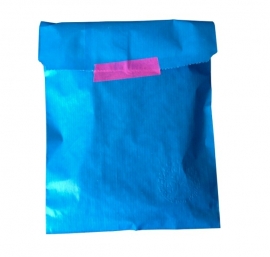 Ocean Blue Kraft Bag 15x22cm
