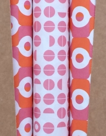 Wrapping sheets - Pink & Orange