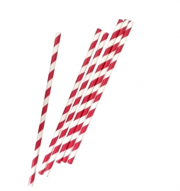 Paper Straws - Red