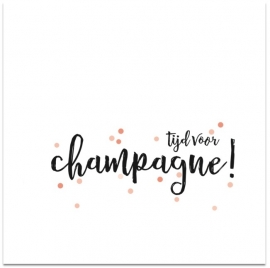 kaart tijd voor champagne!