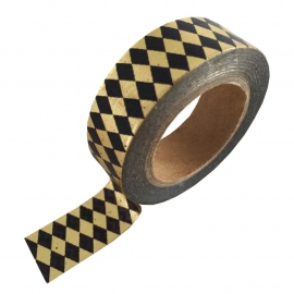 Masking tape Gold foil Black diamond