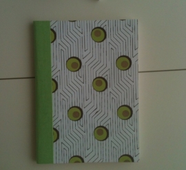 Notebook Green Stripe and Dot