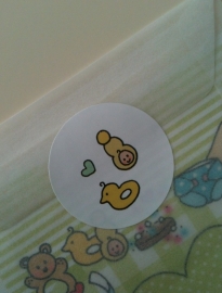 Sticker Baby oil and duck