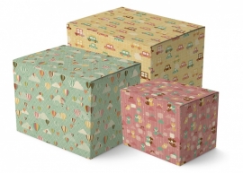 Pastel Wrapping Paper - set