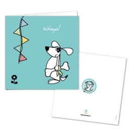 Greeting Card - Whoops dog