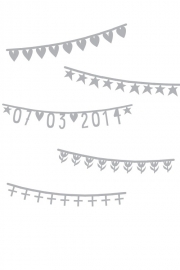 Word Banner Basic Set Silver