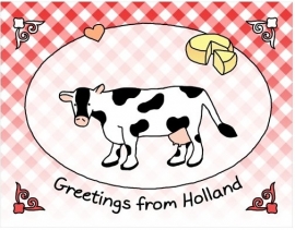 Groetjes uit Holland - koe