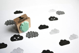 Stempel Wolk met stippen MH