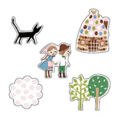 Shinzi Katoh stickers - Hansel Gretel