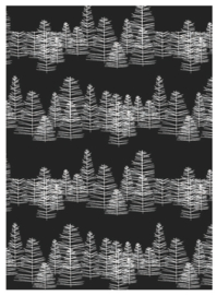 Cadeauzakjes Pine on Black - 12x19cm
