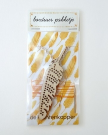 embroidery feather Yellow