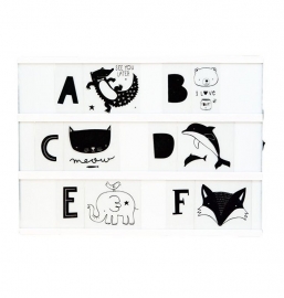 Letterset lightbox - ABC Black